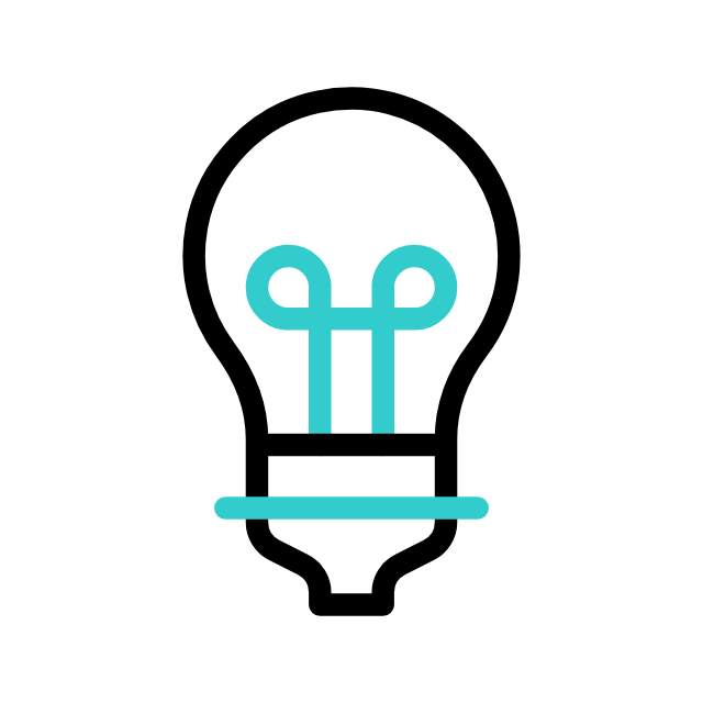 a light bulb with a ribbon around it
